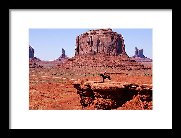 Landscape Framed Print featuring the photograph Monument Valley by Steve Snyder