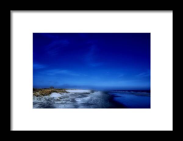 Jersey Shore Framed Print featuring the photograph Mood Of A Beach Evening - Jersey Shore by Angie Tirado