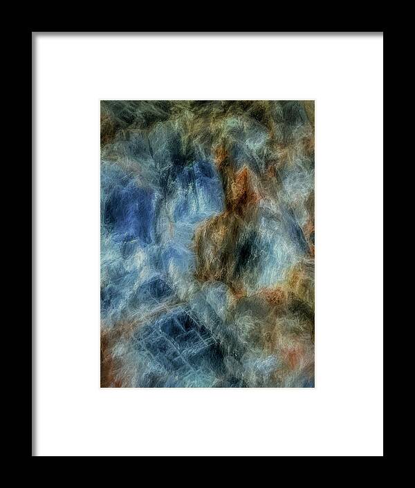 Abstract Framed Print featuring the photograph Moody Blues by Teresa Wilson