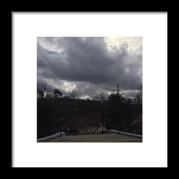  Framed Print featuring the photograph Moody Skies by Daniel Eskridge