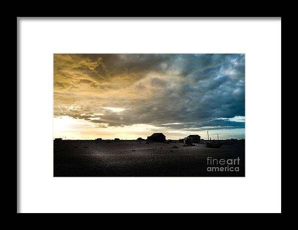 Beach Framed Print featuring the photograph Moody Sky, Dungeness Beach by Perry Rodriguez