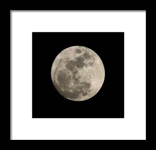  Framed Print featuring the photograph Moon by Barbara Teller