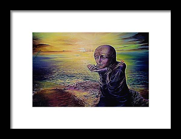 Alien Framed Print featuring the photograph Moon Child on an Alien Planet by John Williams