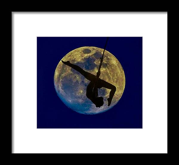 Dance Framed Print featuring the digital art Moon Dancer by Lilia D