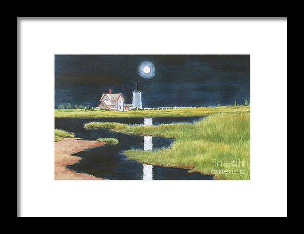 Moon Framed Print featuring the painting Moon Light by Karol Wyckoff