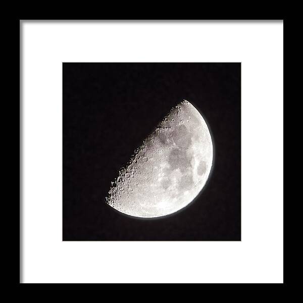 Moon Framed Print featuring the photograph Moon On Day 7 by William Bitman