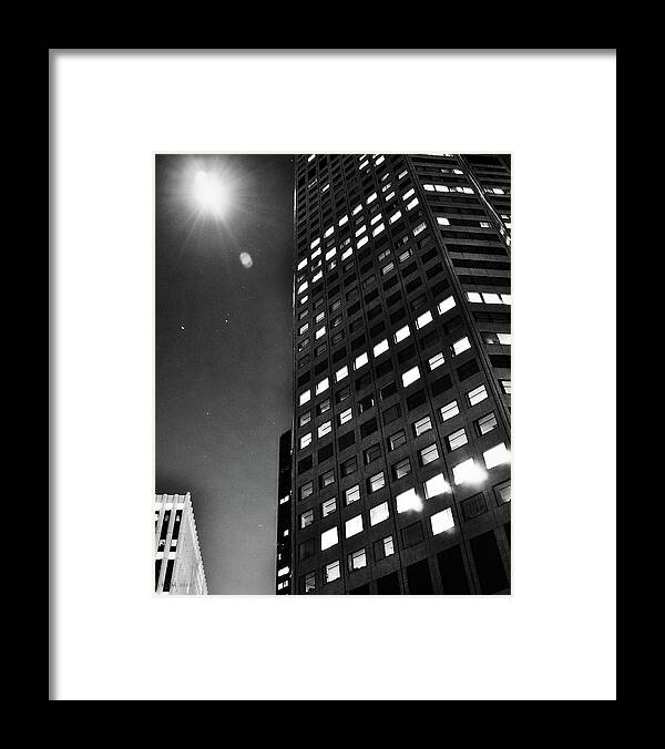 Skyscraper Framed Print featuring the photograph Moon Scraper by Kevin Munro