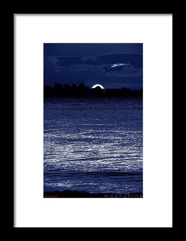 Moon Shine Framed Print featuring the photograph Moon Shine by Edward Smith