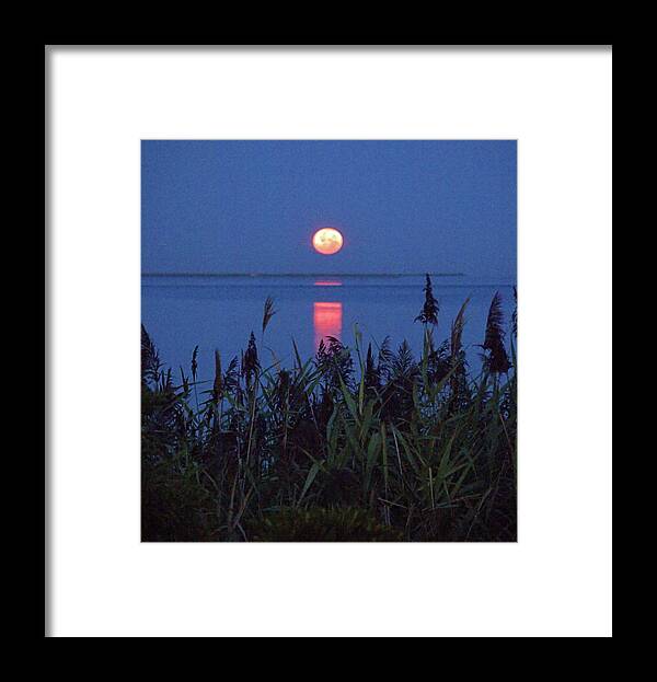 Moonset Framed Print featuring the photograph Moonset by Newwwman
