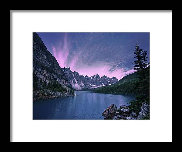 Moraine Lake Framed Print featuring the photograph Moraine Lake by Dan Jurak