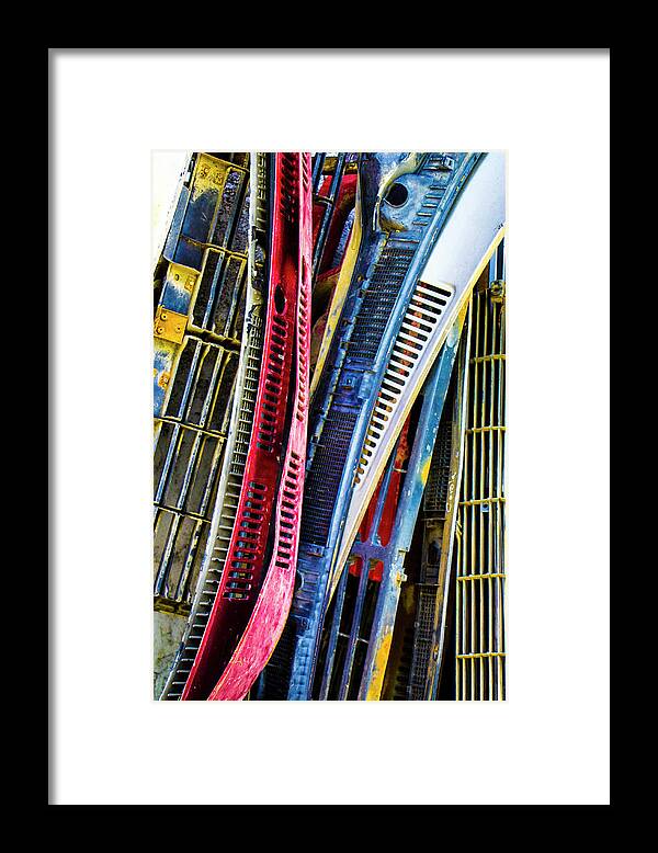 Car Parts Framed Print featuring the photograph More Junk Yard Treasure by Venetia Featherstone-Witty
