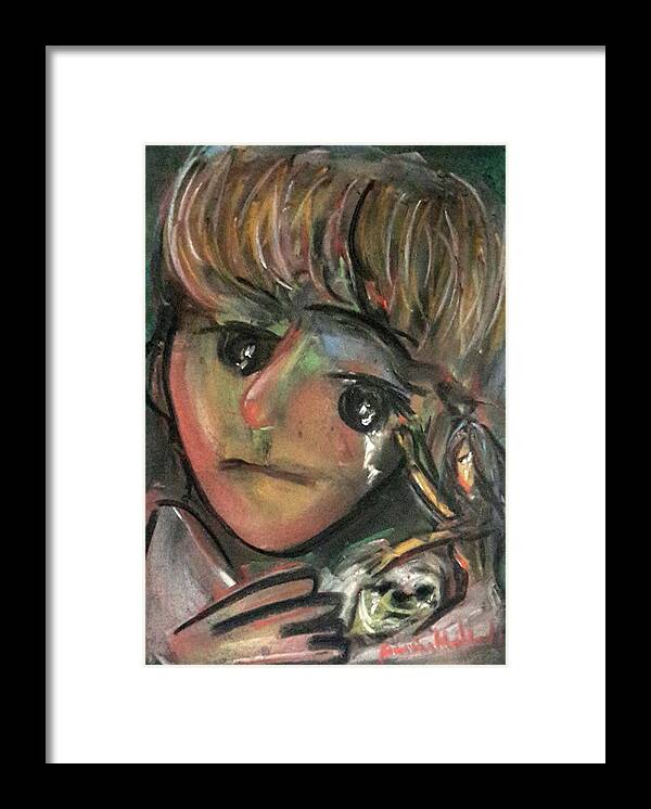  Framed Print featuring the painting More than love by Wanvisa Klawklean