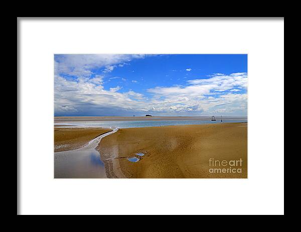 Sands Framed Print featuring the photograph Morecambe Bay Cumbria by Louise Heusinkveld