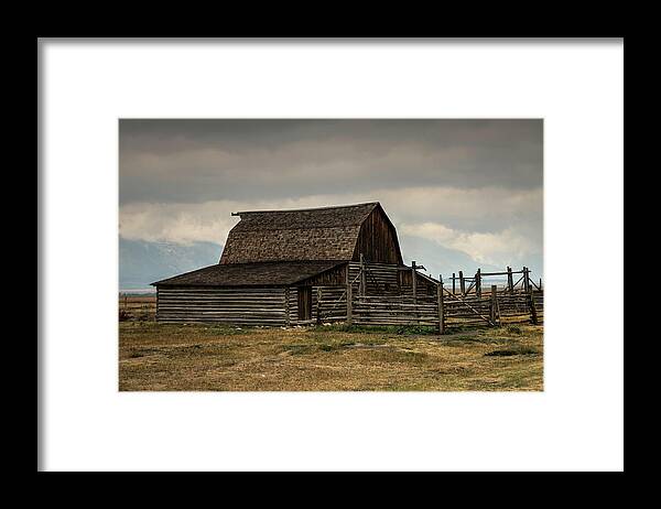 Grand Tetons Framed Print featuring the photograph Mormon Row #1 by Norman Reid