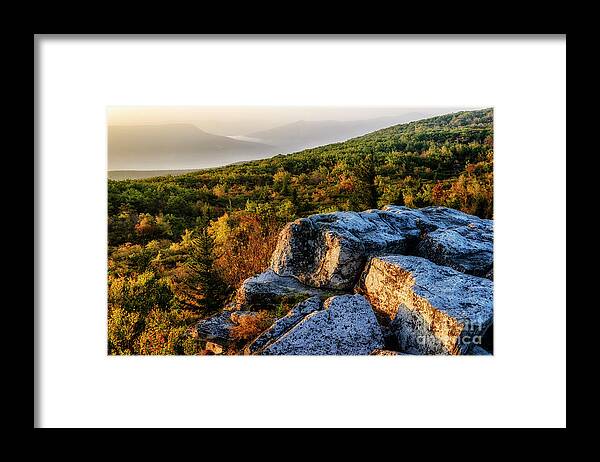 Autumn Framed Print featuring the photograph Morning at Bear Rocks by Thomas R Fletcher