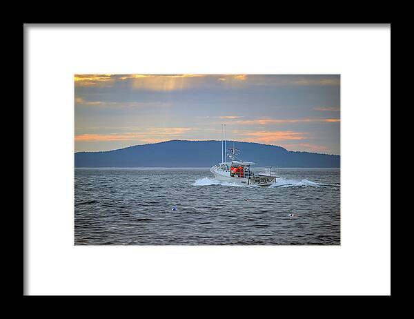 Boat Framed Print featuring the photograph Morning Catch by Rick Berk