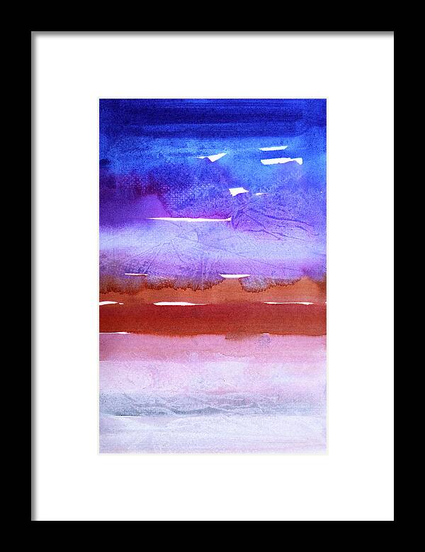 Contemporary Framed Print featuring the painting Morning Comes by Tonya Doughty