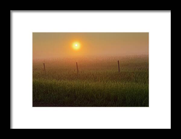 Prairie Framed Print featuring the photograph Morning Dew by Dan Jurak