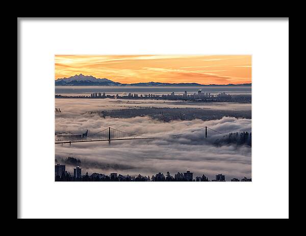 Lionsgate Framed Print featuring the photograph Morning Fog by DGS Full Spectrum Photography
