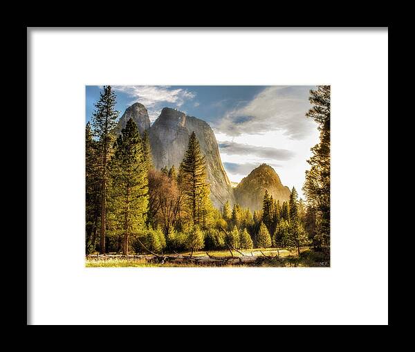 Landscape Framed Print featuring the photograph Morning Glow by Susan Eileen Evans
