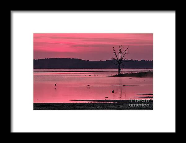 Rutland Water Framed Print featuring the photograph Morning Has Broken by Martyn Arnold