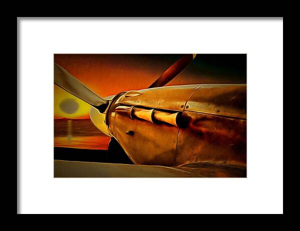 Hawker Hurricane Framed Print featuring the digital art Morning Hurricane by Scott Carruthers