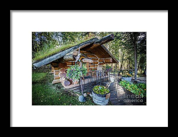 The Hobbit Hut Framed Print featuring the photograph Morning in the Woods by Eva Lechner