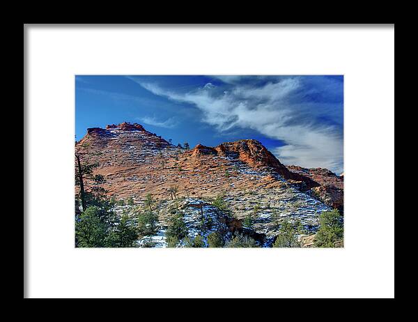 Zion National Park Framed Print featuring the photograph Morning in Zion by Paul Cannon