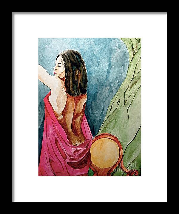 Nudes Women Framed Print featuring the painting Morning Light by Herschel Fall