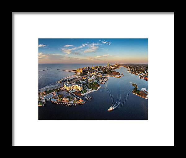 Palm Framed Print featuring the photograph Morning Over Cotton Bayou and Perdido Pass by Michael Thomas