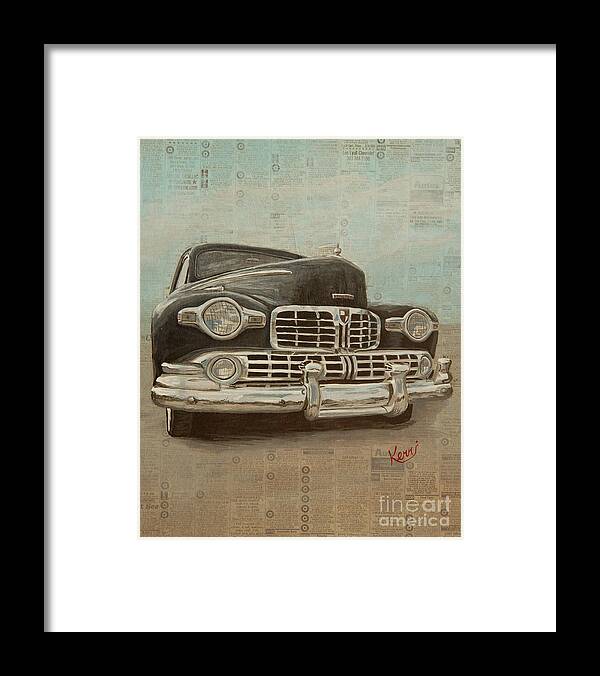 Mixed Media Framed Print featuring the painting Morning Paper Memory by Kerri Sewolt