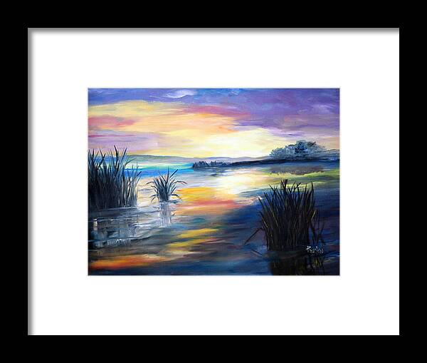 Morning Framed Print featuring the painting Morning by Phil Burton