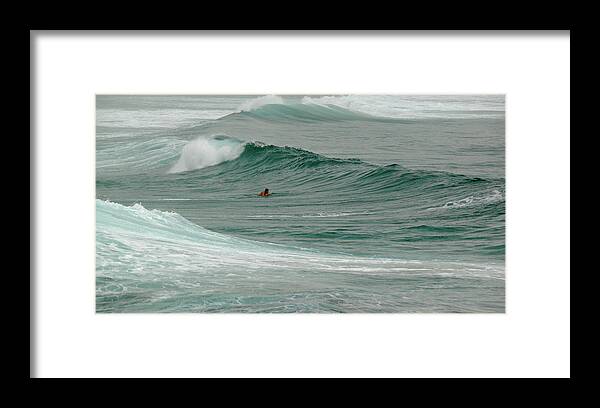 Sea Framed Print featuring the photograph Morning Ride by Evelyn Tambour