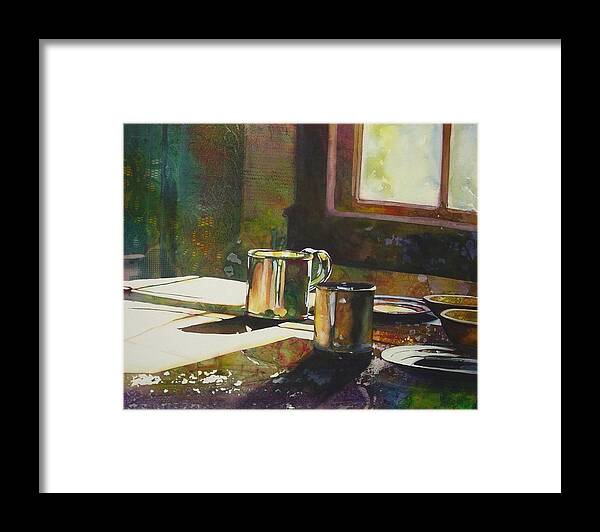 Still Life Framed Print featuring the painting Morning Setting by Marlene Gremillion