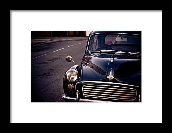 Car Framed Print featuring the photograph Morris Minor by Justin Albrecht