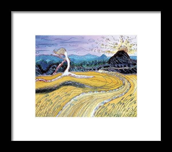 Zen Framed Print featuring the painting Morro Run Bliss by Shelley Myers