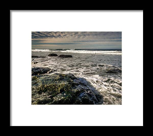 Perceptual Framed Print featuring the photograph Morro Strand by Gary Migues