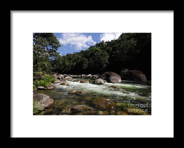 Mossman River Gorge Framed Print featuring the photograph Mossman River Gorge - Australia by Julian Wicksteed