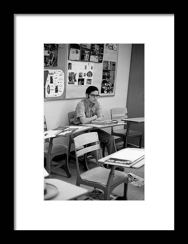 Phoenix Framed Print featuring the photograph Most Scholarly Student, 1972 by Jeremy Butler