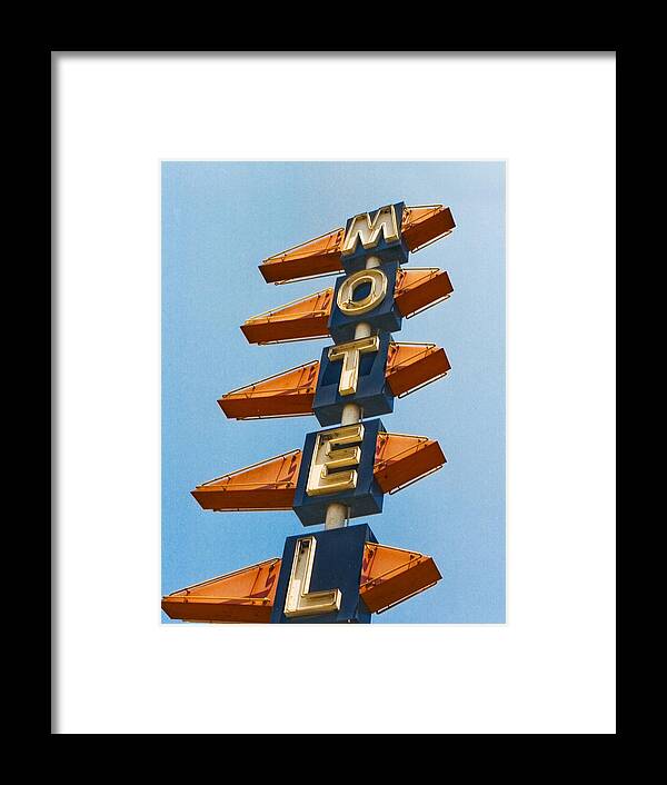 Motel Framed Print featuring the photograph Motel by Matthew Bamberg
