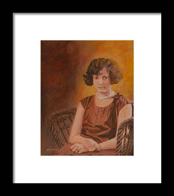 Woman Framed Print featuring the painting Mother by Quwatha Valentine