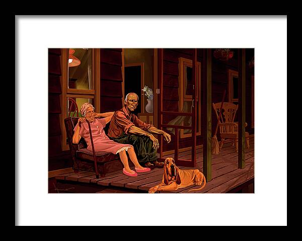Mother's Day Framed Print featuring the painting Mother's Day by Hans Neuhart
