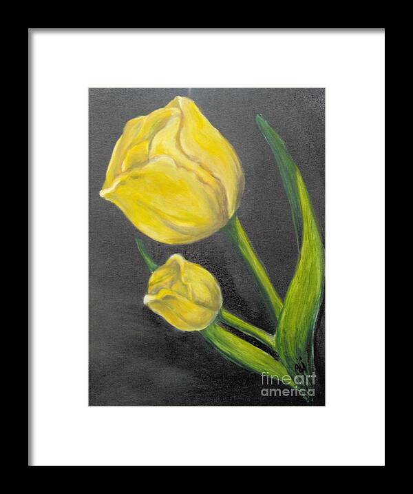 Tulips Framed Print featuring the painting Mother's Day by Saundra Johnson