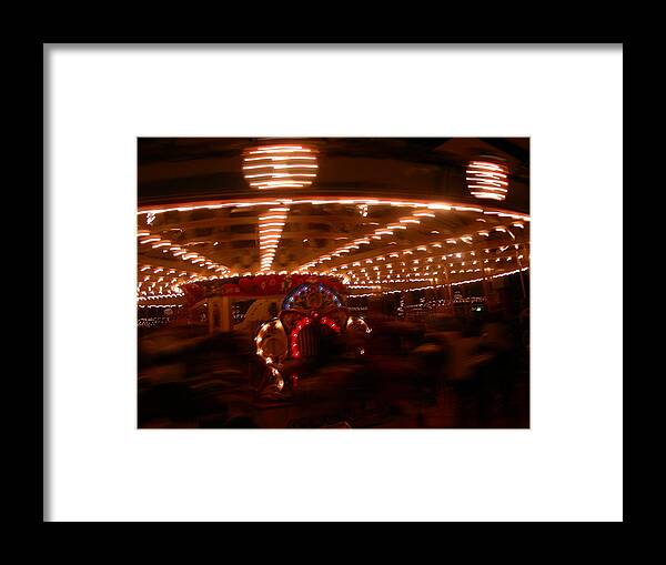 Light Framed Print featuring the photograph Motion At Night by Peter McIntosh