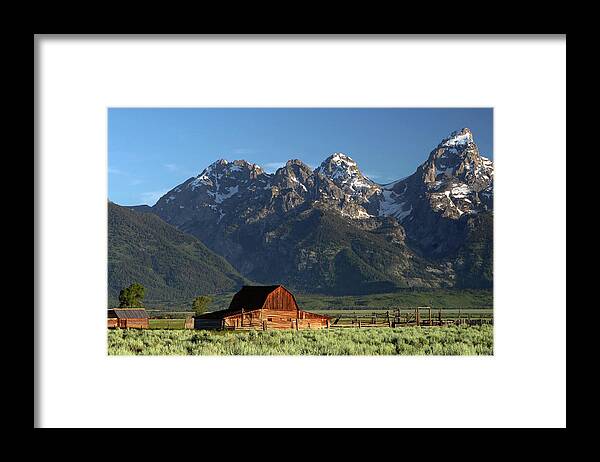Barn Framed Print featuring the photograph Moulton Barn by Ronnie And Frances Howard