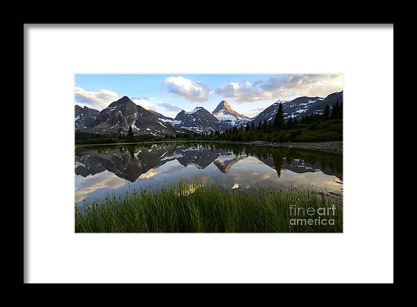 Mount Assiniboine Framed Print featuring the photograph Mount Assiniboine Canada 10 by Bob Christopher
