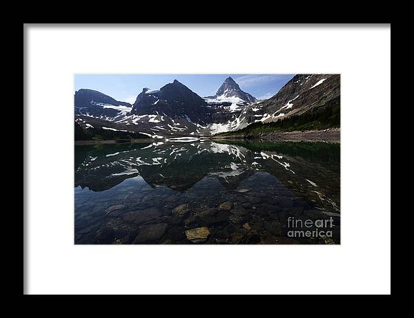 Mount Assiniboine Framed Print featuring the photograph Mount Assiniboine Canada 4 by Bob Christopher