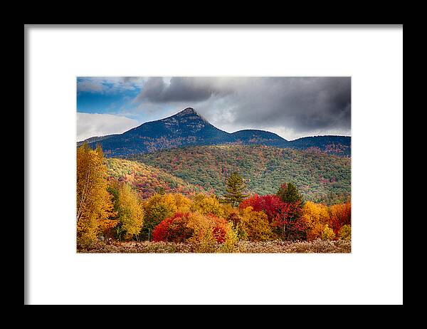 Fall Colors Framed Print featuring the photograph Peak Fall Colors on Mount Chocorua by Jeff Folger