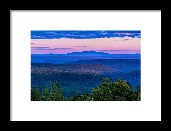 East Dover Vermont Framed Print featuring the photograph Mount Monadnock From Vermont by Tom Singleton