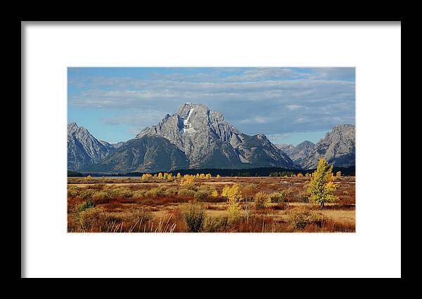Mount Moran Framed Print featuring the photograph Mount Moran by Whispering Peaks Photography